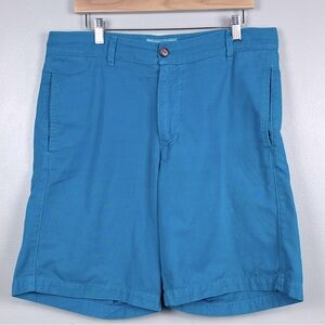 Wellen Huckberry Men's Flat Front Classic Chino Short Size 34; Preppy, Travel